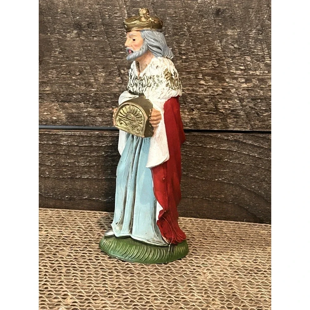 Vintage Italy Nativity STANDING KING WISE MAN Plastic Figure #605‎ Replacement